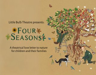 An illustration of a tree showing all four seasons