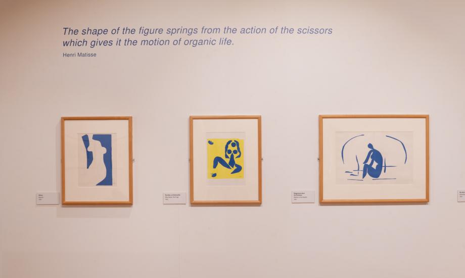 Works on display at the exhibition