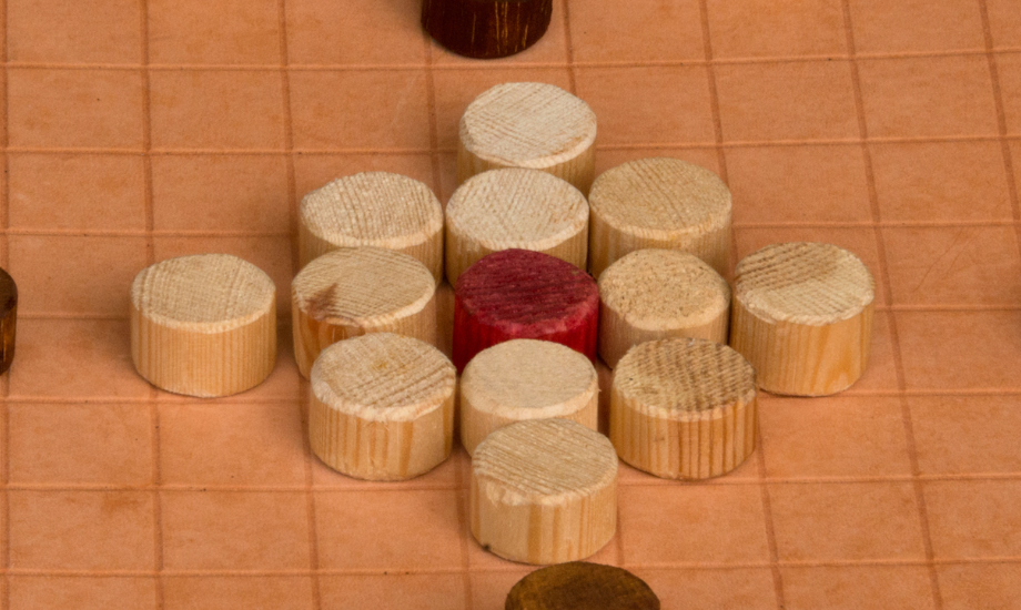 Wooden gaming pieces