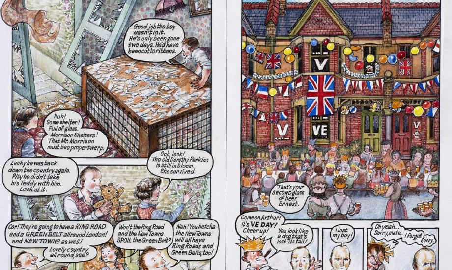 VE Day, Ethel and Ernest © Raymond Briggs, 1998