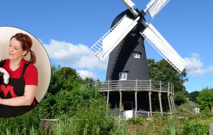 A picture of Crazy M and the windmill