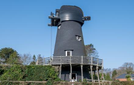 Bursledon Windmill as it is now, with the sails removed