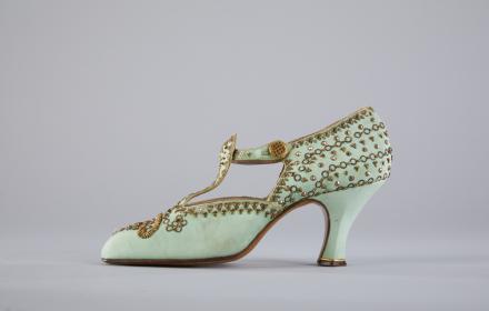 Women's 'Flapper' evening shoe. Julienne, France. c.1920s.